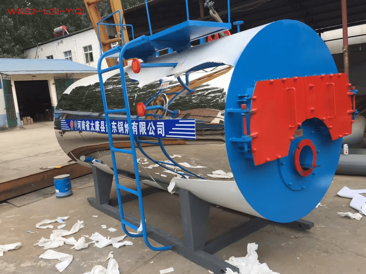 WNS2-1.25-Y(Q)燃?xì)忮仩t(燃油鍋爐,燃油燃?xì)忮仩t)額定功率2t/h,熱效率≥95%,約92880/臺 第2張